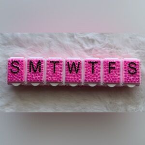 Pink Weekly Pill Organizer